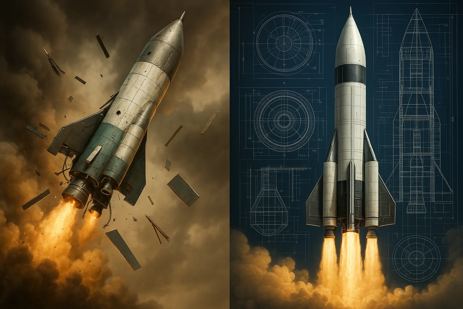 속도를 나타내는 이미지와 속도보단 구조의 중요성을 나타내는 이미지