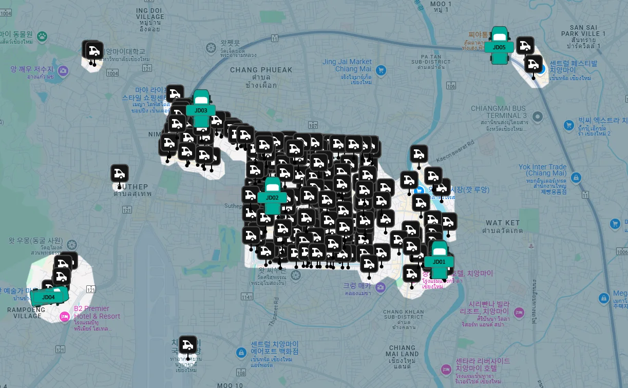 치앙마이 지도