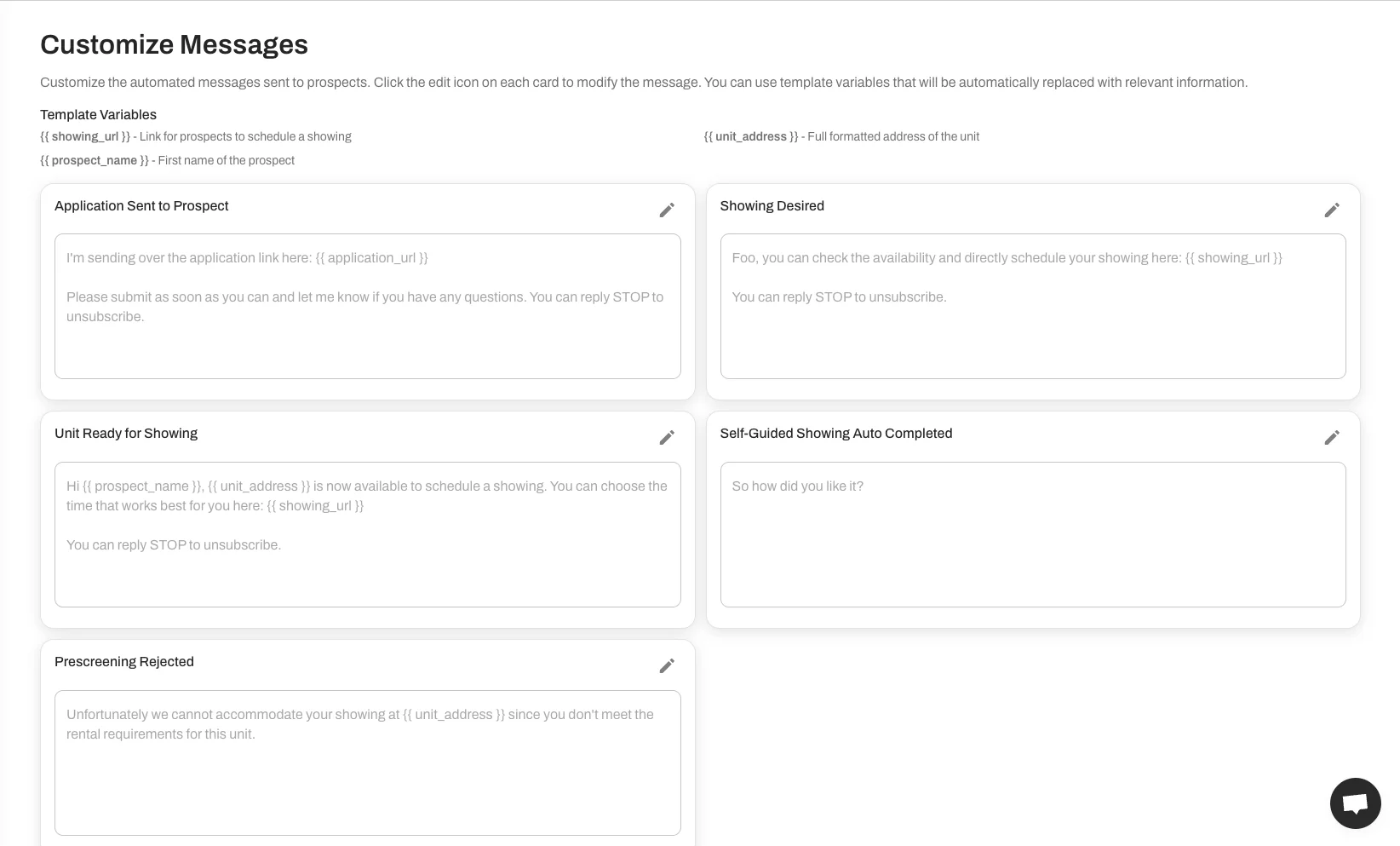 Customize your automated messages to match your brand voice and communication style. 