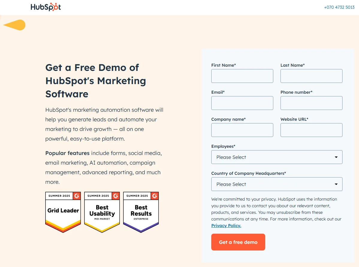 <img src="HubSpot 마케팅" alt="리드 마그넷 대표적 예시" />