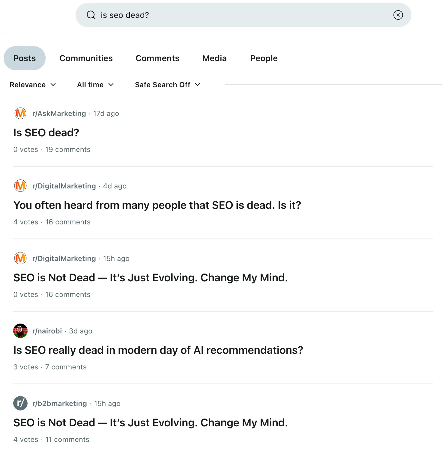 글로벌에서도 SEO 미래에 대한 토론이 활발하게 이루어지고 있습니다