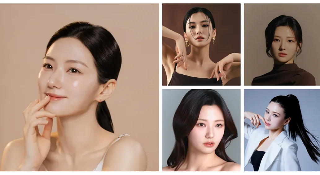 K뷰티 콘셉트에 어울리는 한국 여성 프리랜서 뷰티 모델 조혜린 포트폴리오 이미지