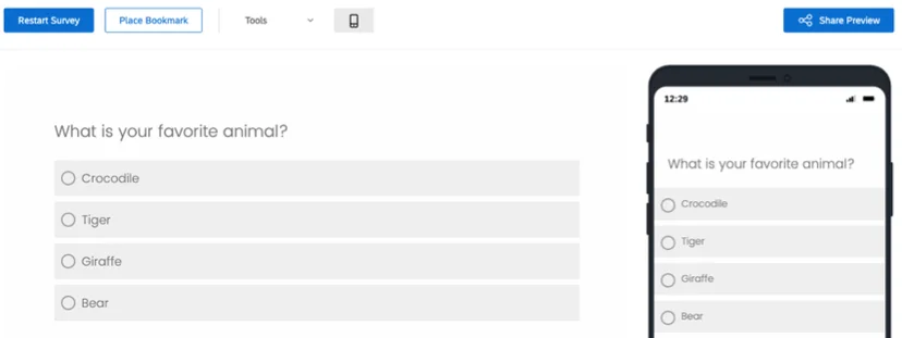 Qualrics Survey Preview