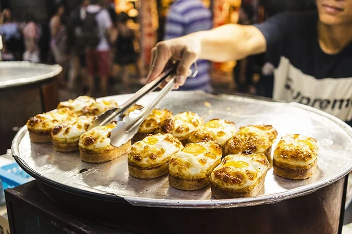 Gyeranppang (egg bread/muffin) in Korean Market