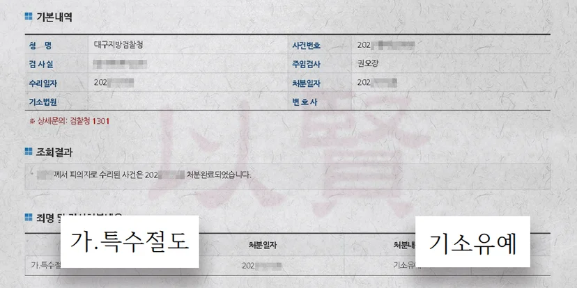 특수절도죄 기소유예 처분 받은 실제 사례