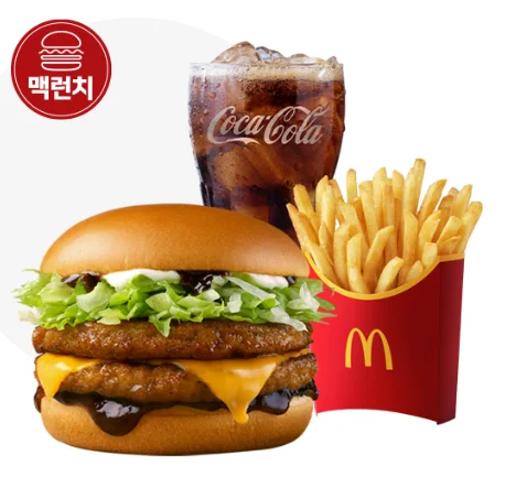 맥도날드 맥런치 메뉴 추천 더블 불고기 버거 세트