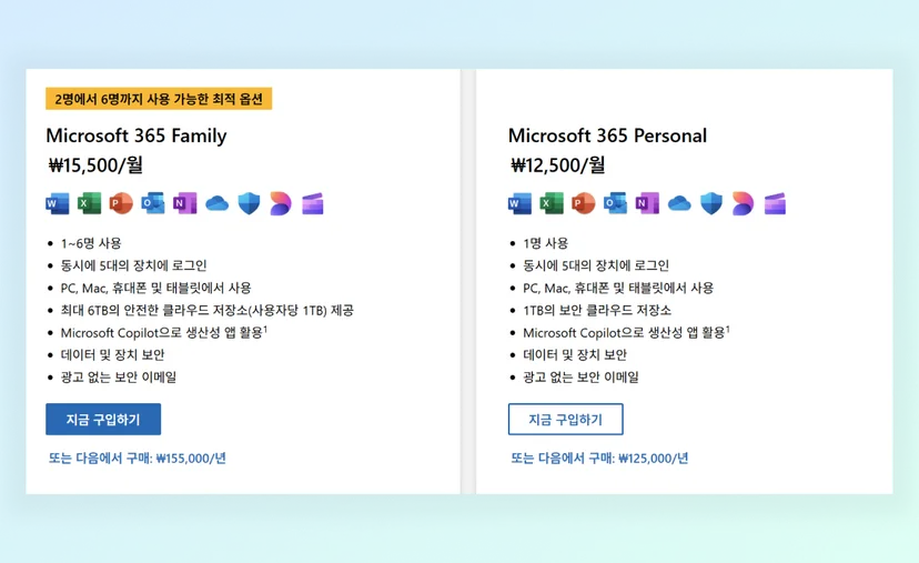 마이크로소프트365 패밀리