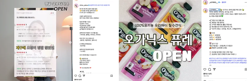 인플루언서와 협업하여 진행하는 공동구매