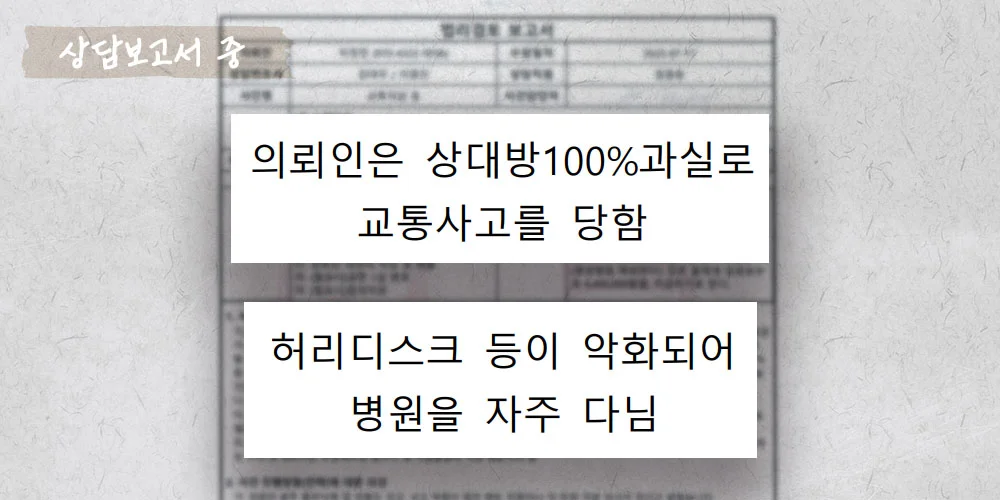보험사기 혐의 없음의 증거