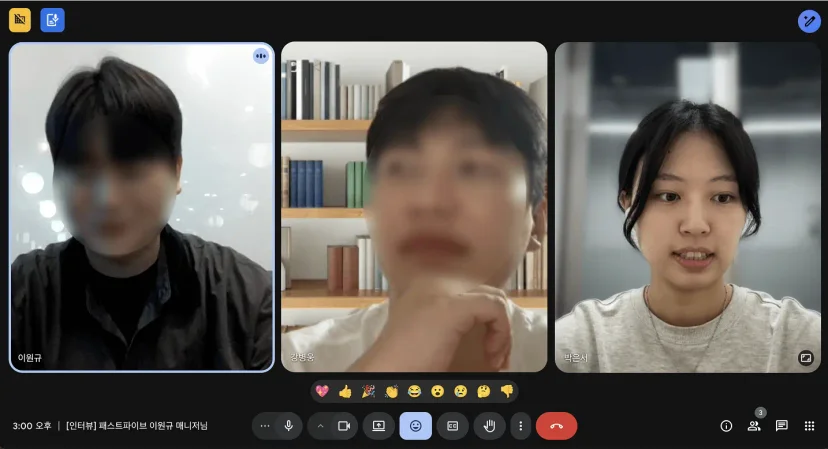 패스트파이브 이원규 매니저가 에어서플라이 도입 효과에 대해 이야기하는 인터뷰 장면