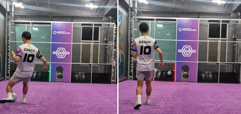 인사이드 패스 축구 풋볼존