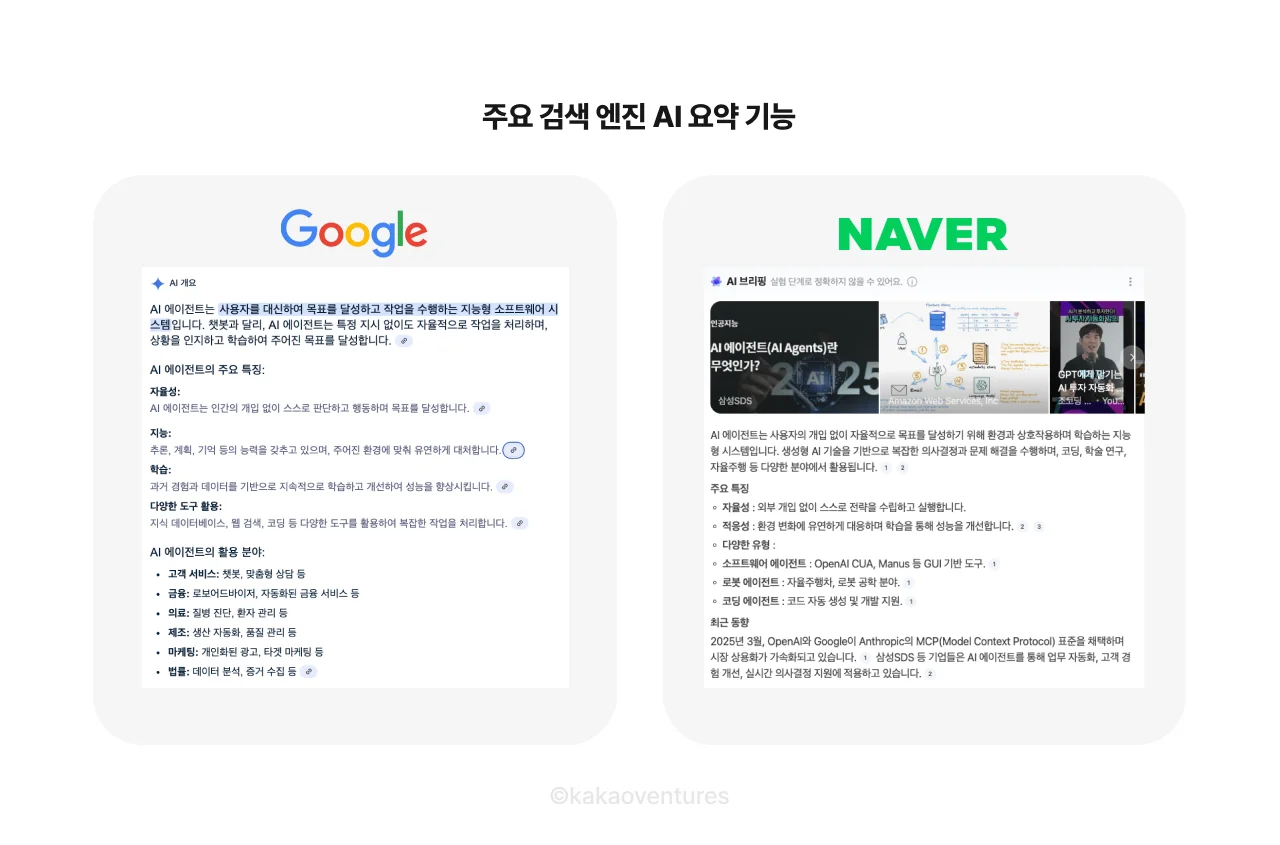 검색 엔진 AI 요약 기능