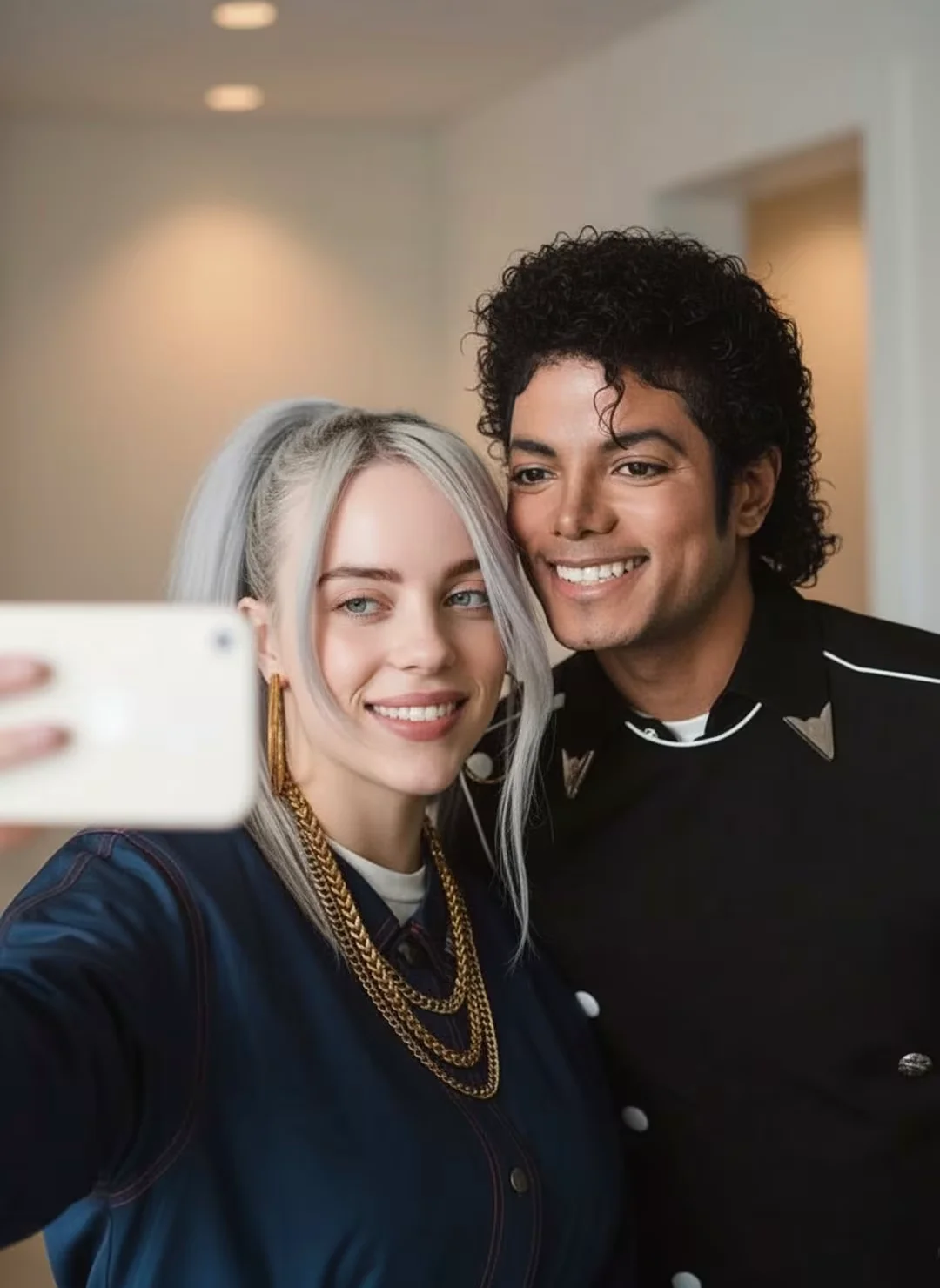 AI 모델 나노바나나를 이용해 두 명의 유명인을 자연스럽게 합성한 이미지