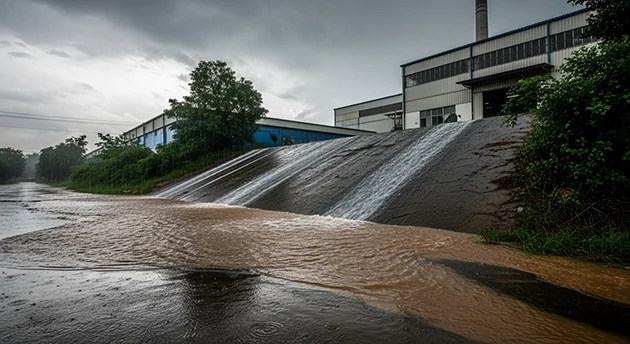 사면 하단 호우 피해
