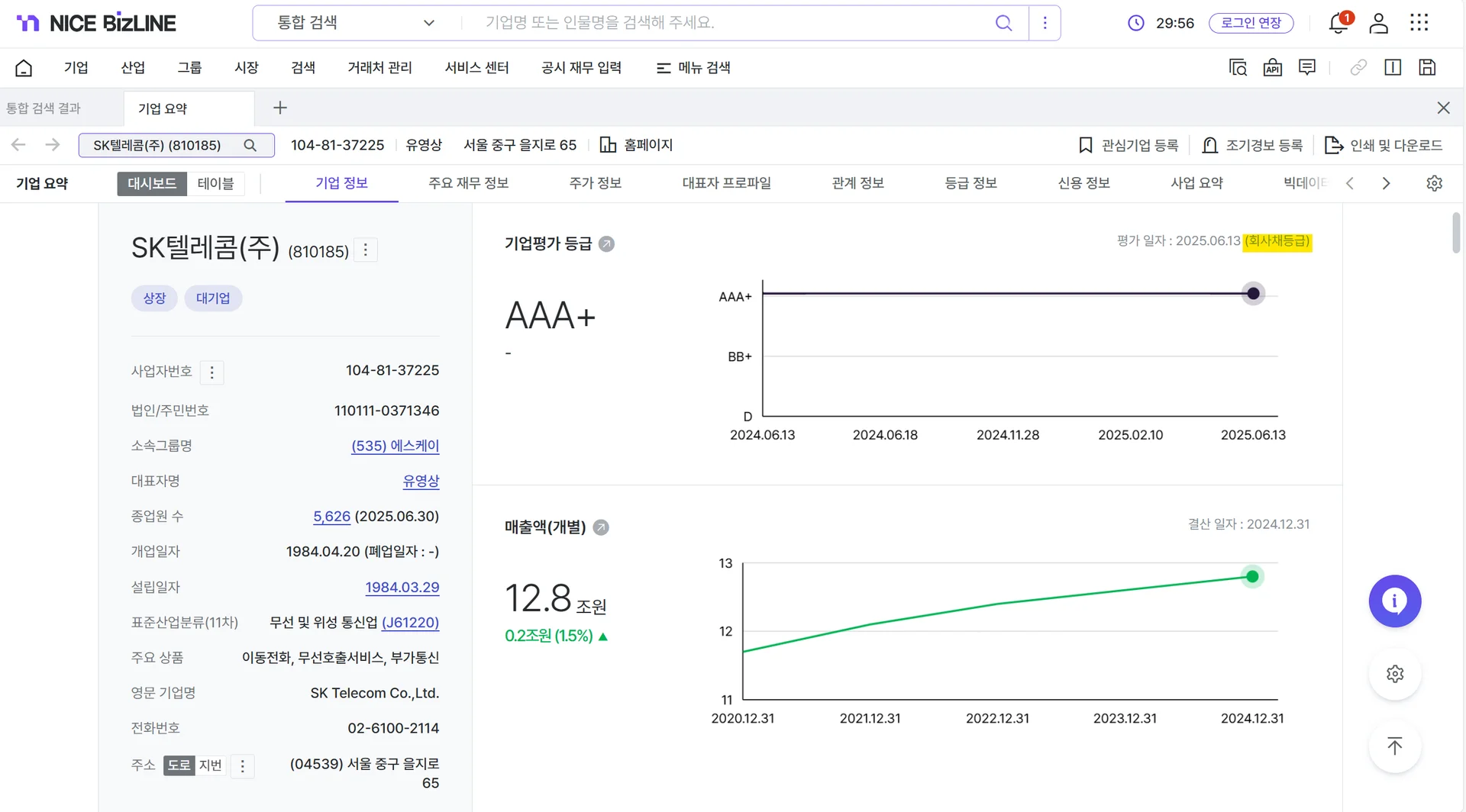 나이스비즈라인에서 '회사채 등급'을 조회할 수 있습니다. 나이스비즈라인은 회사채등급, 평가등급, 모형등급 모두를 제공합니다