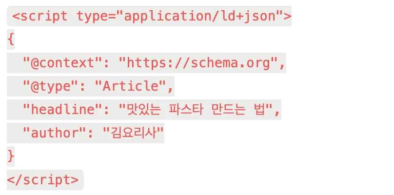 스키마 마크업 예시