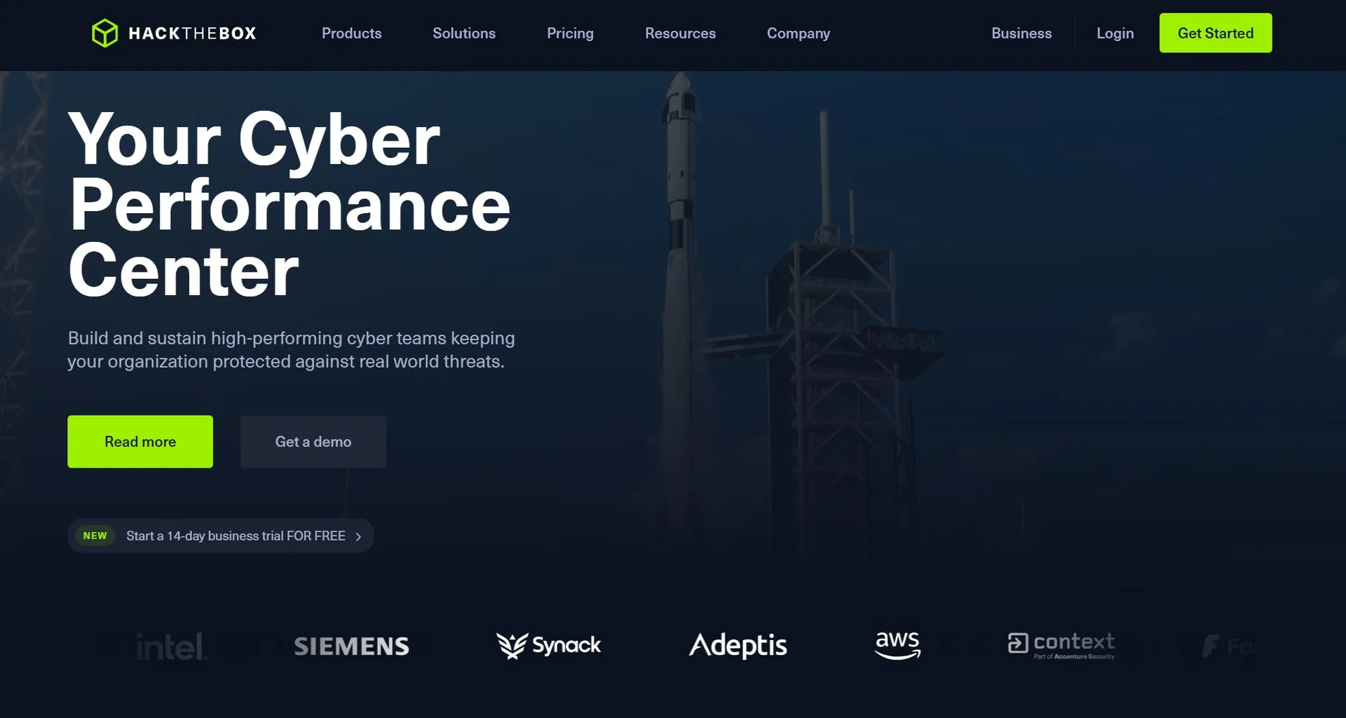 HackTheBox 메인 화면 캡쳐 이미지