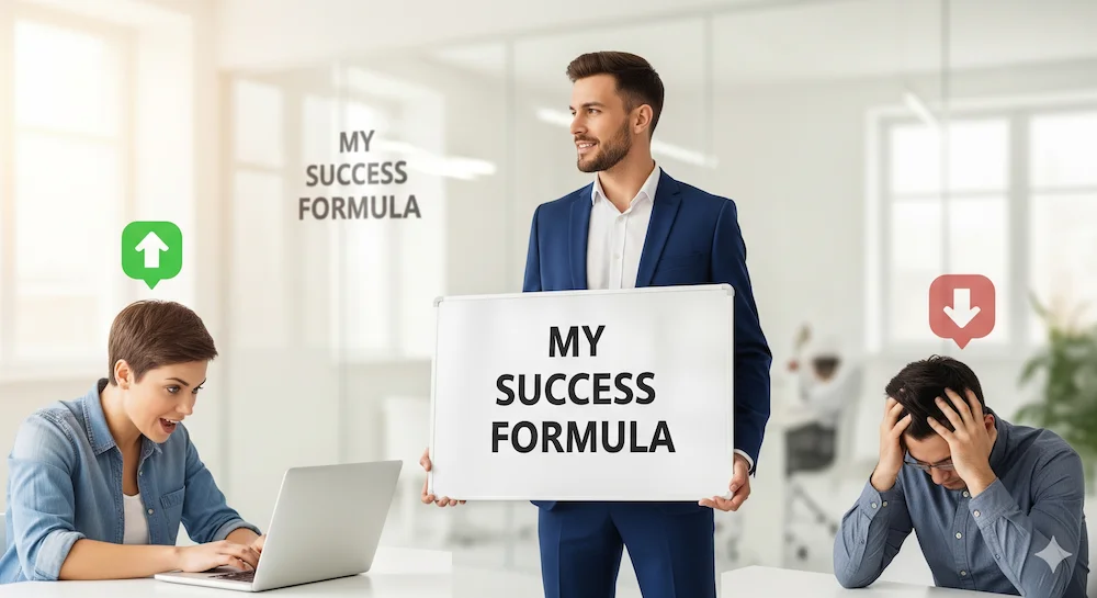 한 명의 팀장이 자신만의 방식으로 서로 다른 팀원들을 대하는 상황을 보여주는 장면