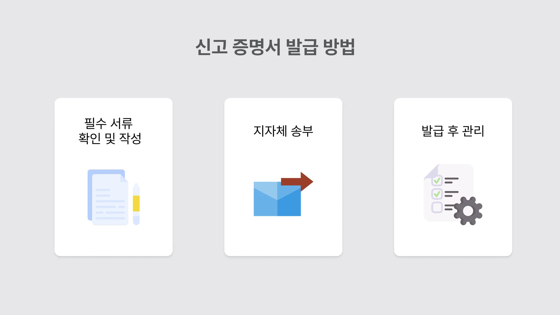 폐기물 신고 증명서 발급