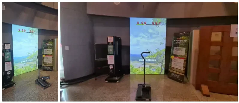 Digital Hiking with vertical type of projection