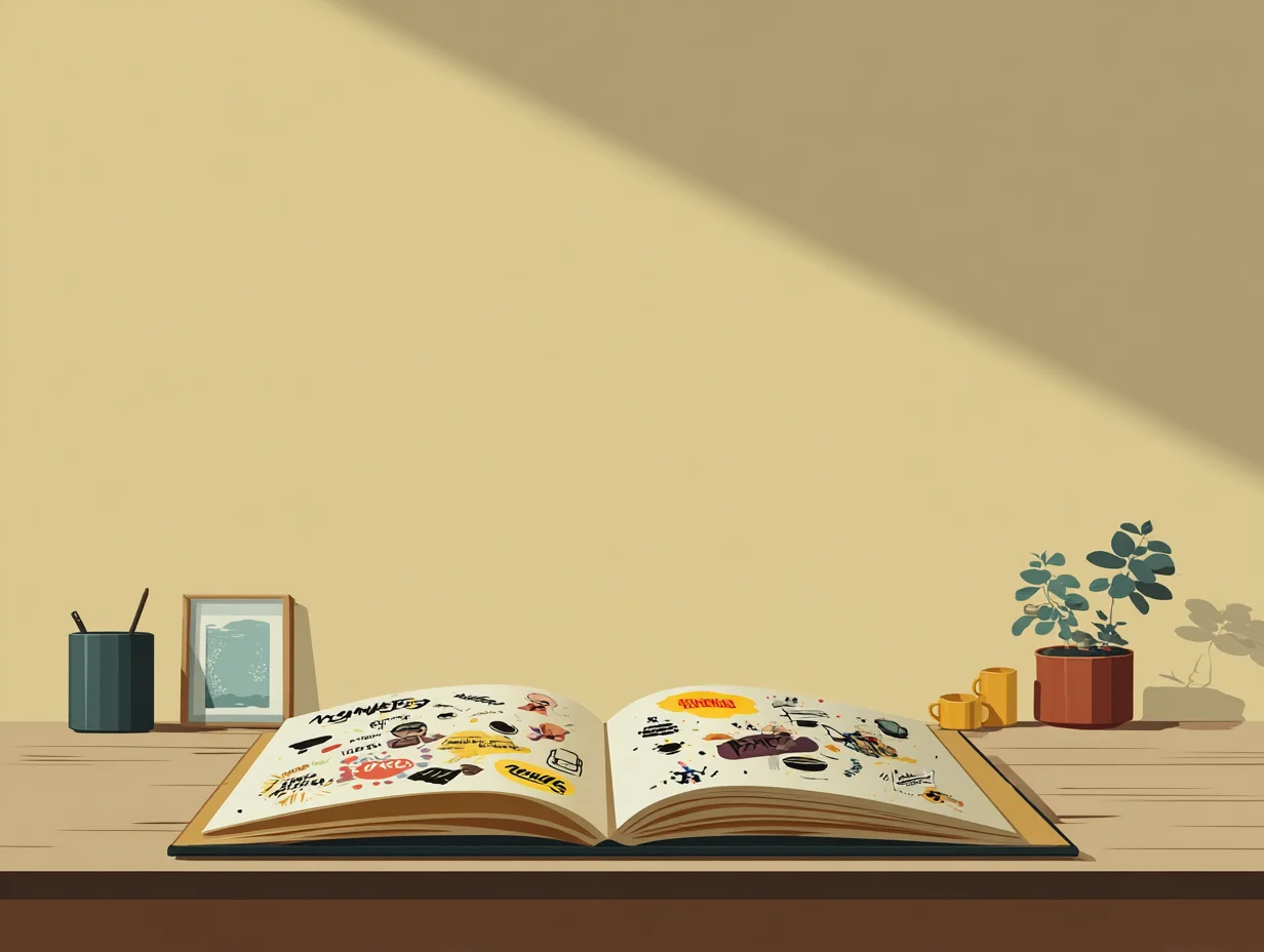 화났을 때 감정을 창의적으로 흘려보내는 습관. 낙서와 글쓰기로 분노를 표현하는 장면.