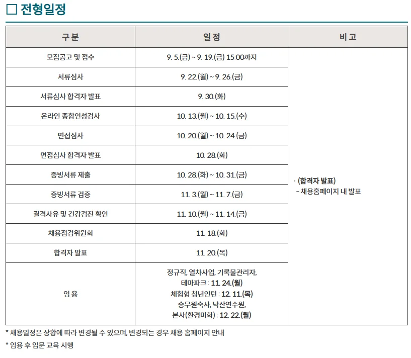 코레일관광개발 채용일정