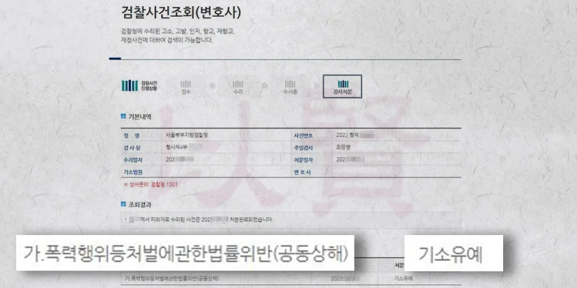 법무법인 이현 공동상해 혐의, 기소유예 받은 사례