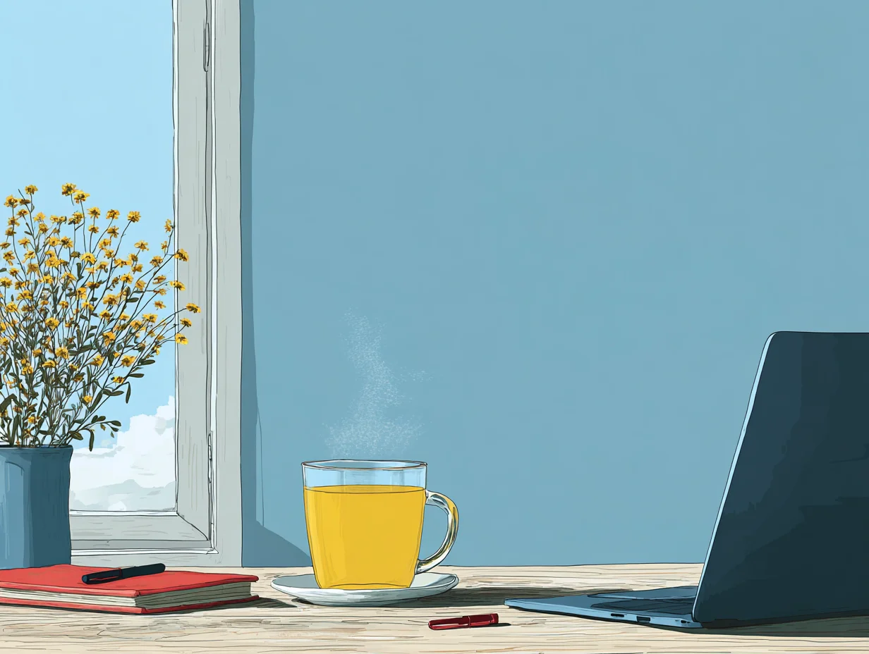 허브티 한 잔으로 몸과 마음을 진정시키는 순간