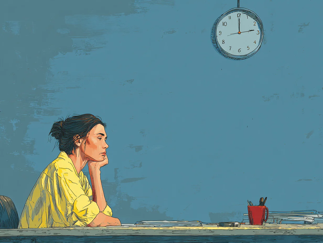 불 꺼진 방에서 스마트폰 불빛에 뒤척이는 여성