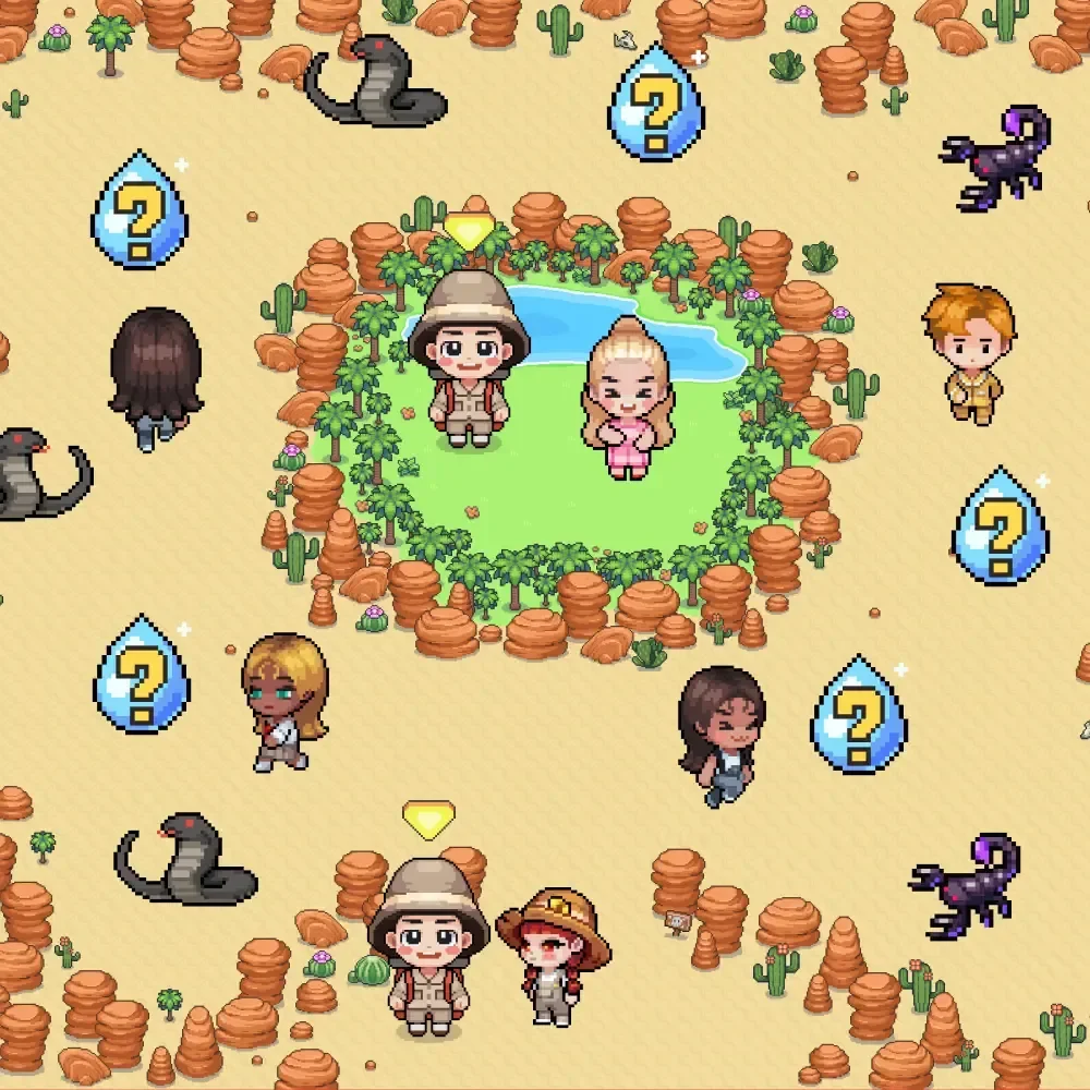 젭 퀴즈 사막 맵