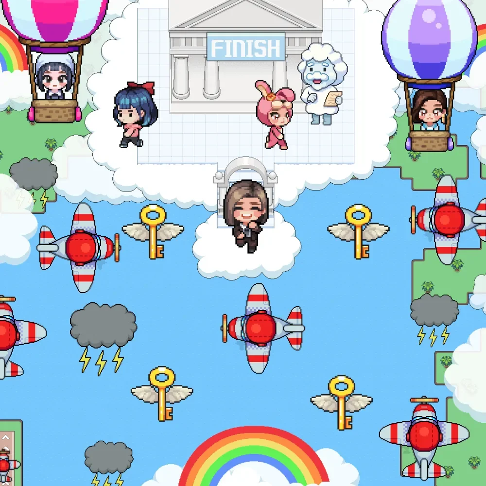 젭 퀴즈 하늘신전 맵