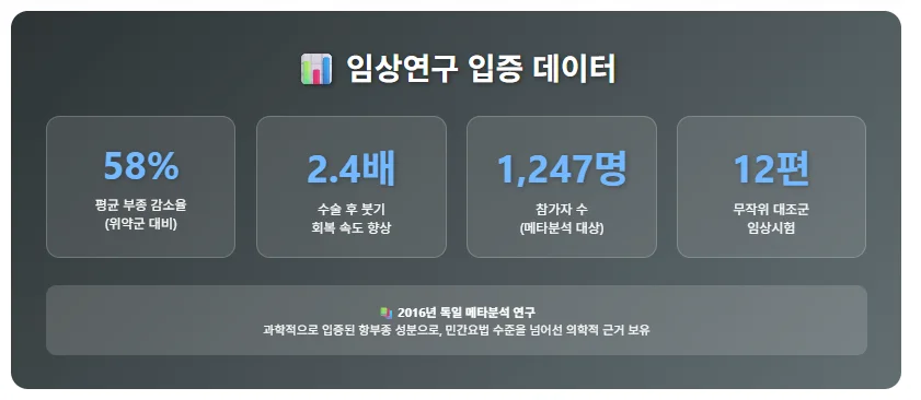 과학적으로 입증된 항부종 성분