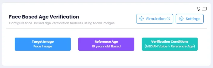 Face Based Age Verification in dashboard