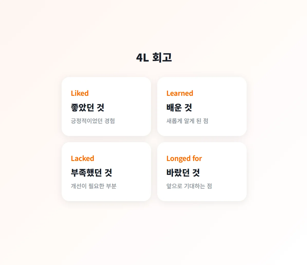 4L 회고란