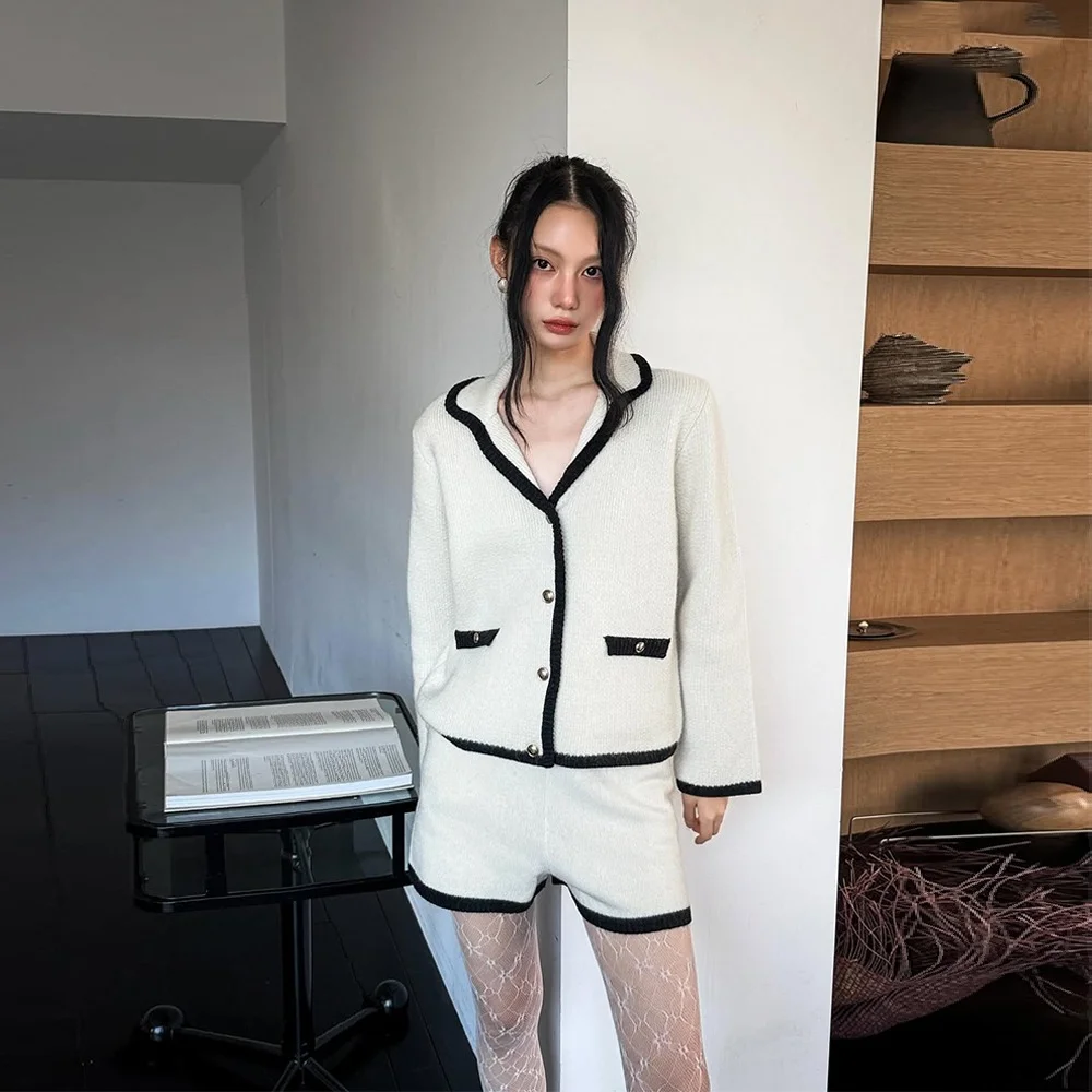 Foundation-Downey Color Block Wool Jacket