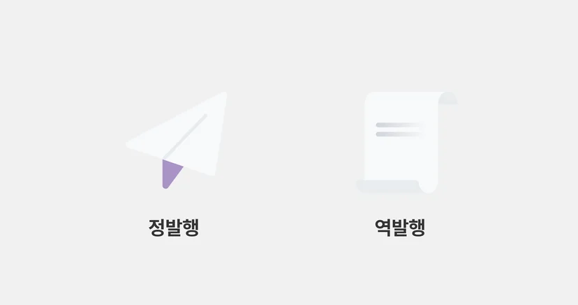 정발행 역발행 지원