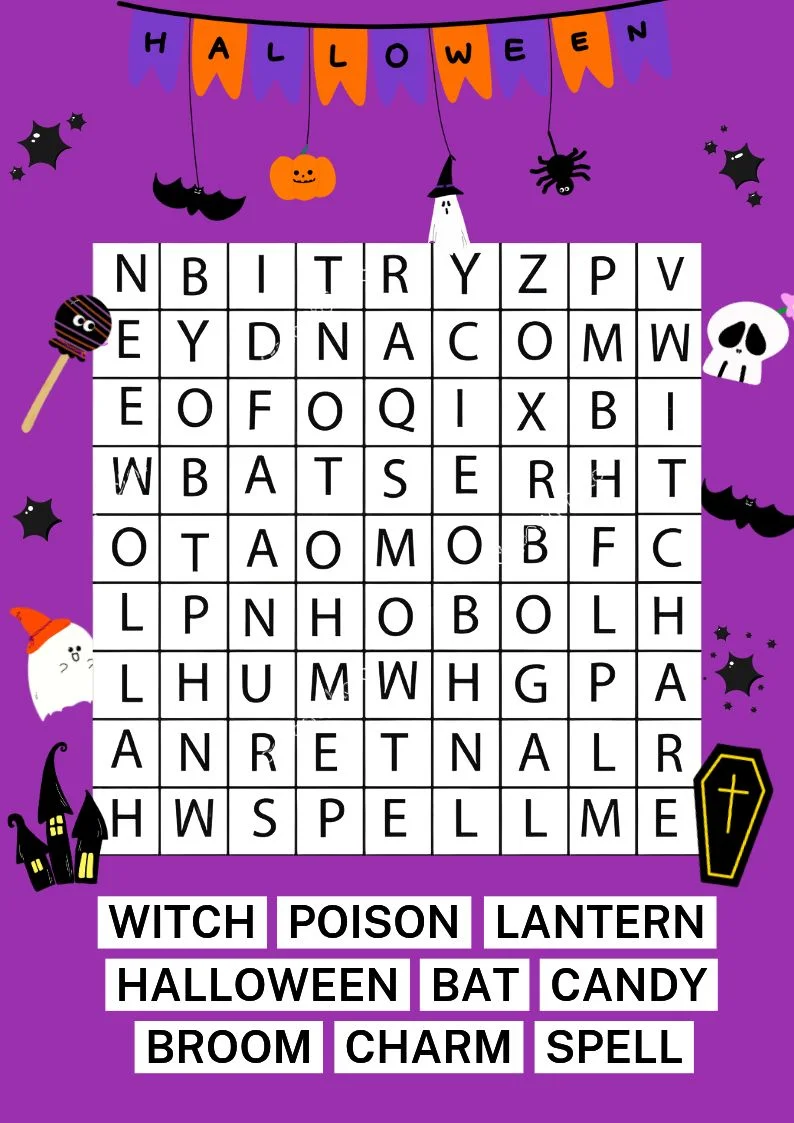 halloween worksheet