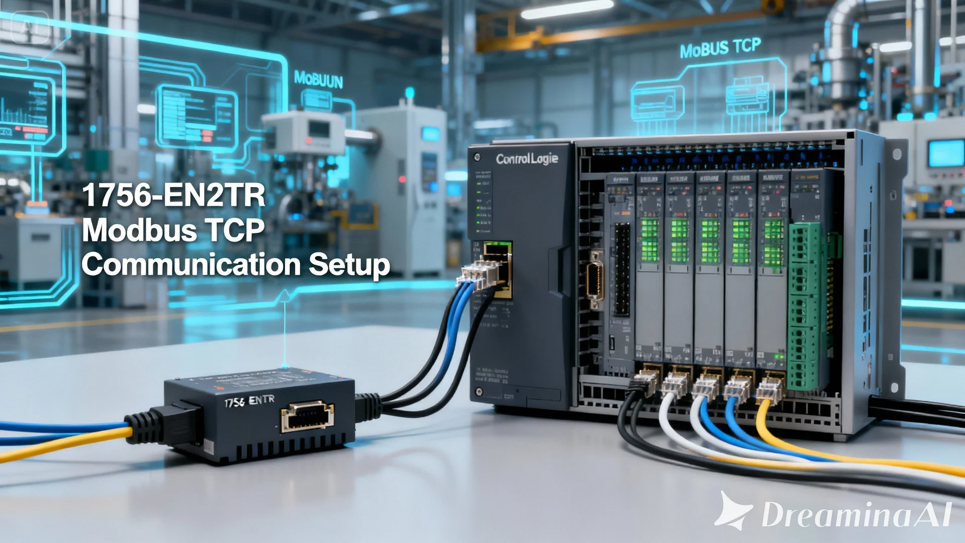 1756-EN2TR Modbus TCP 구성