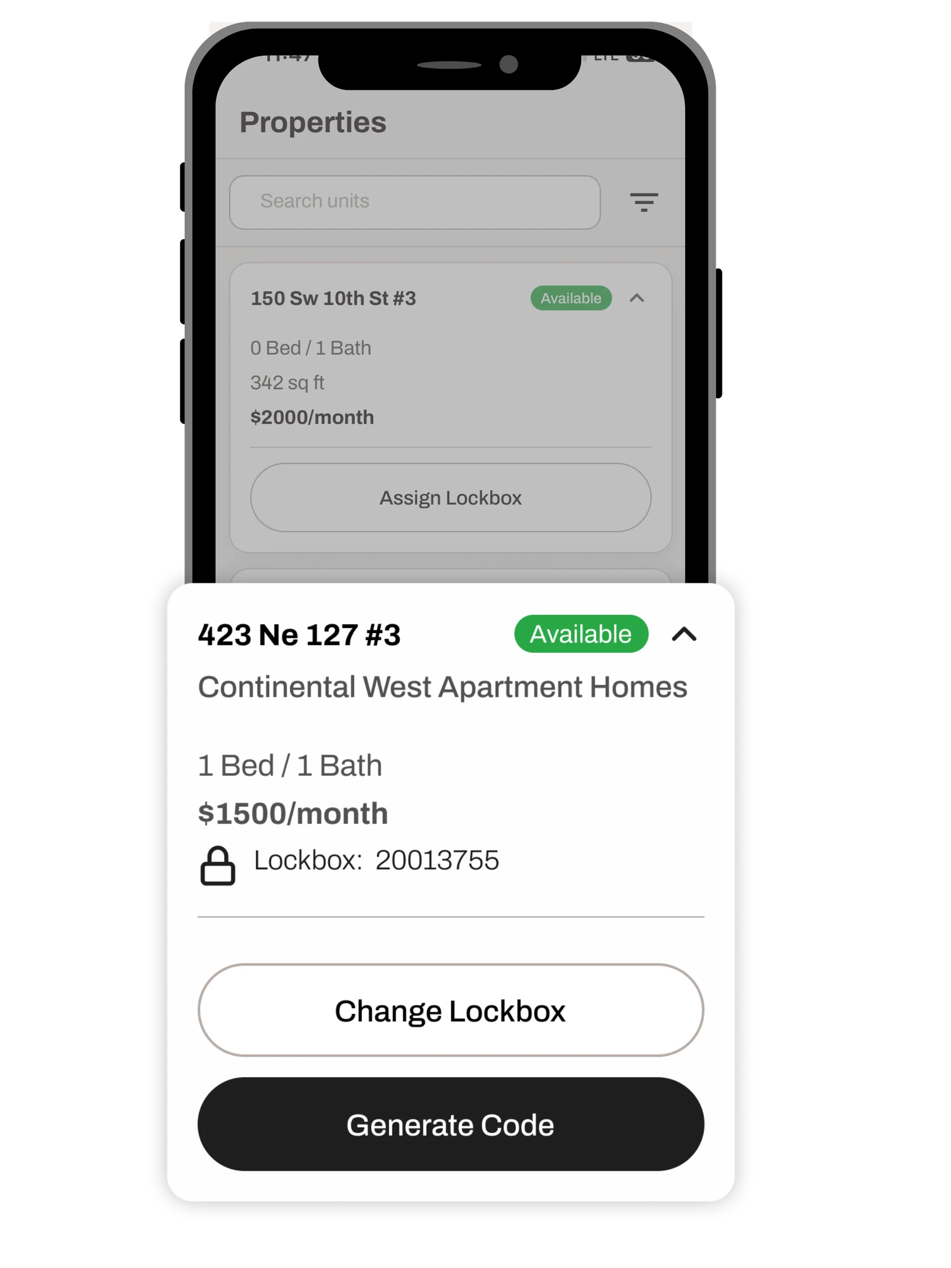 View your entire portfolio and property details on the go. 