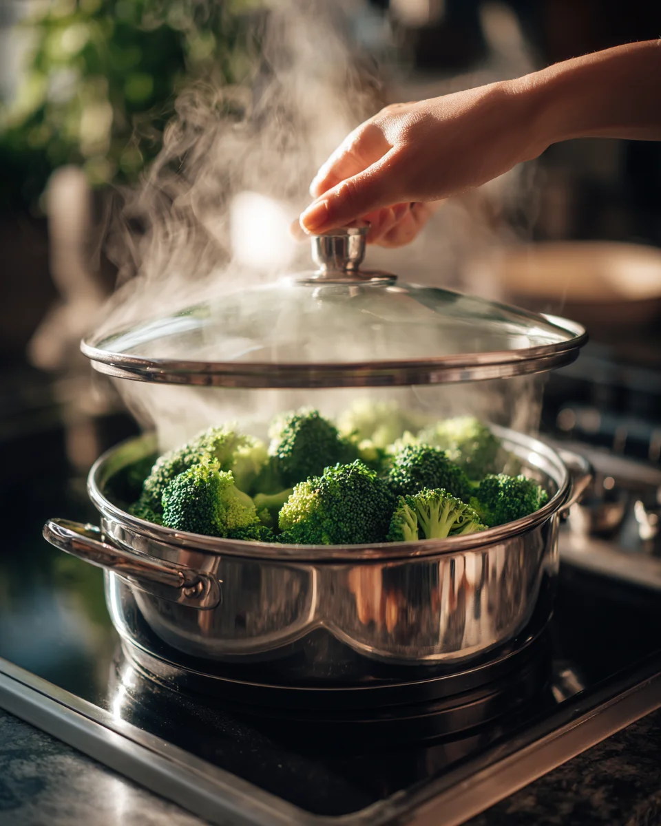 강아지를 위해 브로콜리를 영양소 손실 없이 부드럽게 찌는 건강한 조리 방법