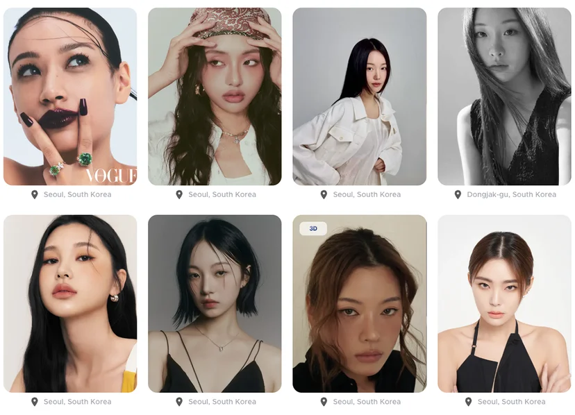  20대 여성이 선호하는 여자 모델 사진 모음