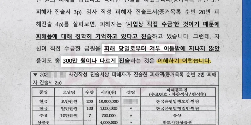 피해자 진술