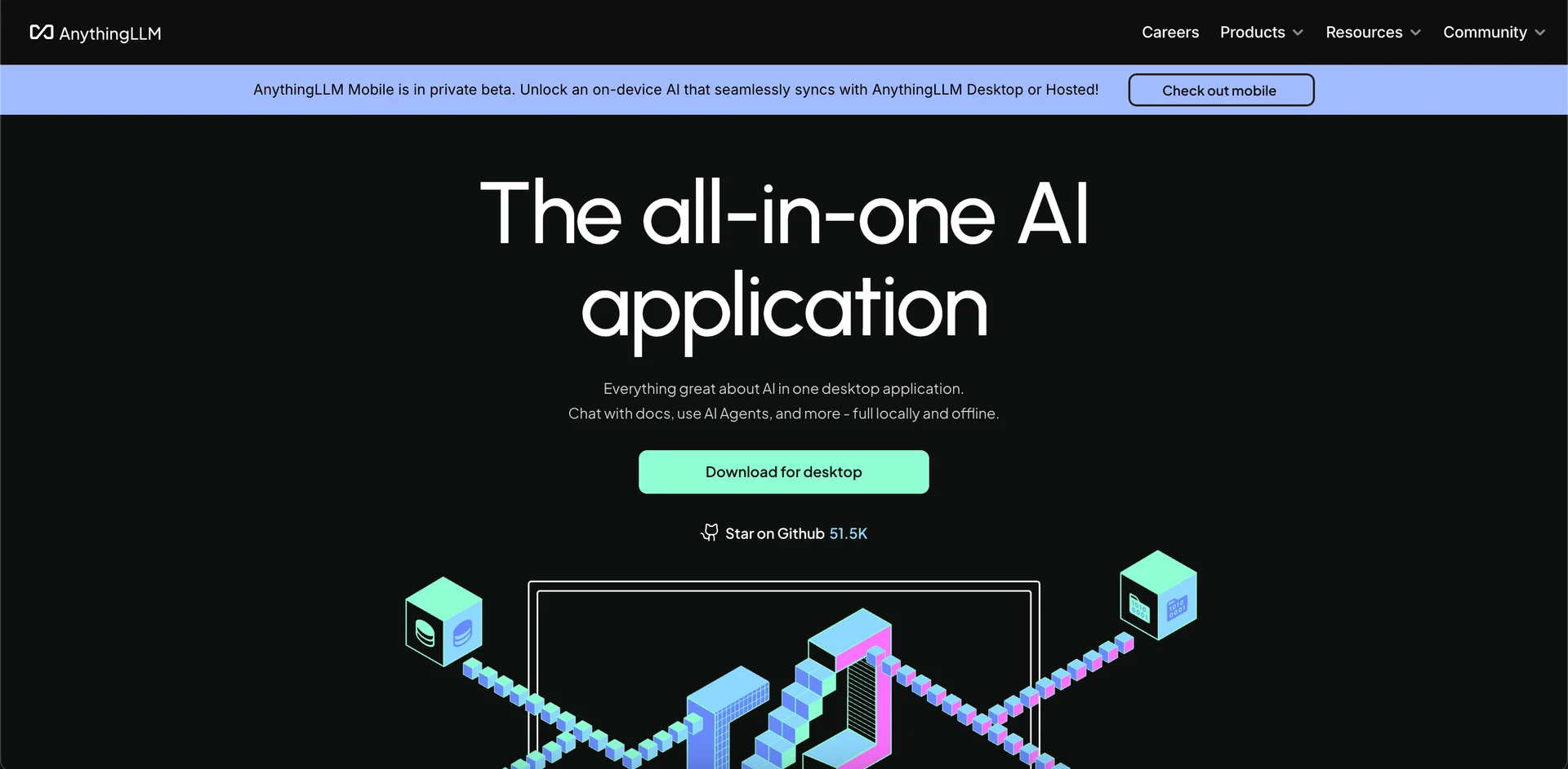 AnythingLLM 홈페이지