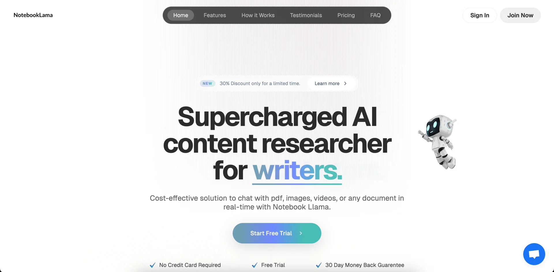 NotebookLlama 홈페이지