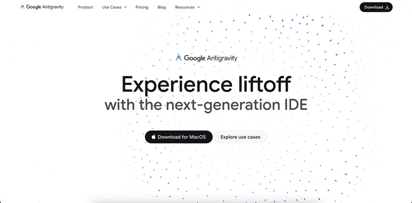 Antigravity website