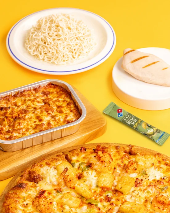 도미노피자 신메뉴 치즈 볼로네즈 스파게티