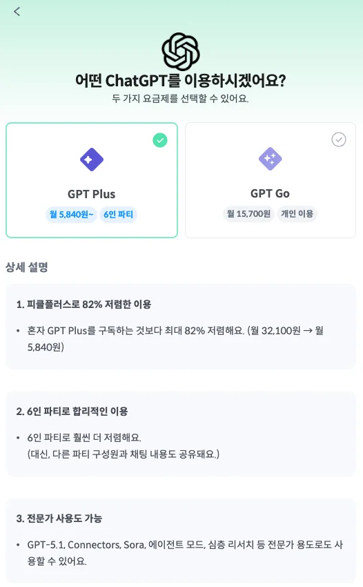 Chat GPT Go