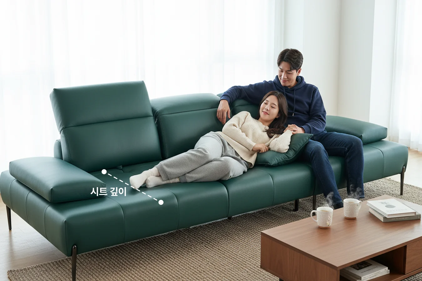 소파 시트 깊이 안내