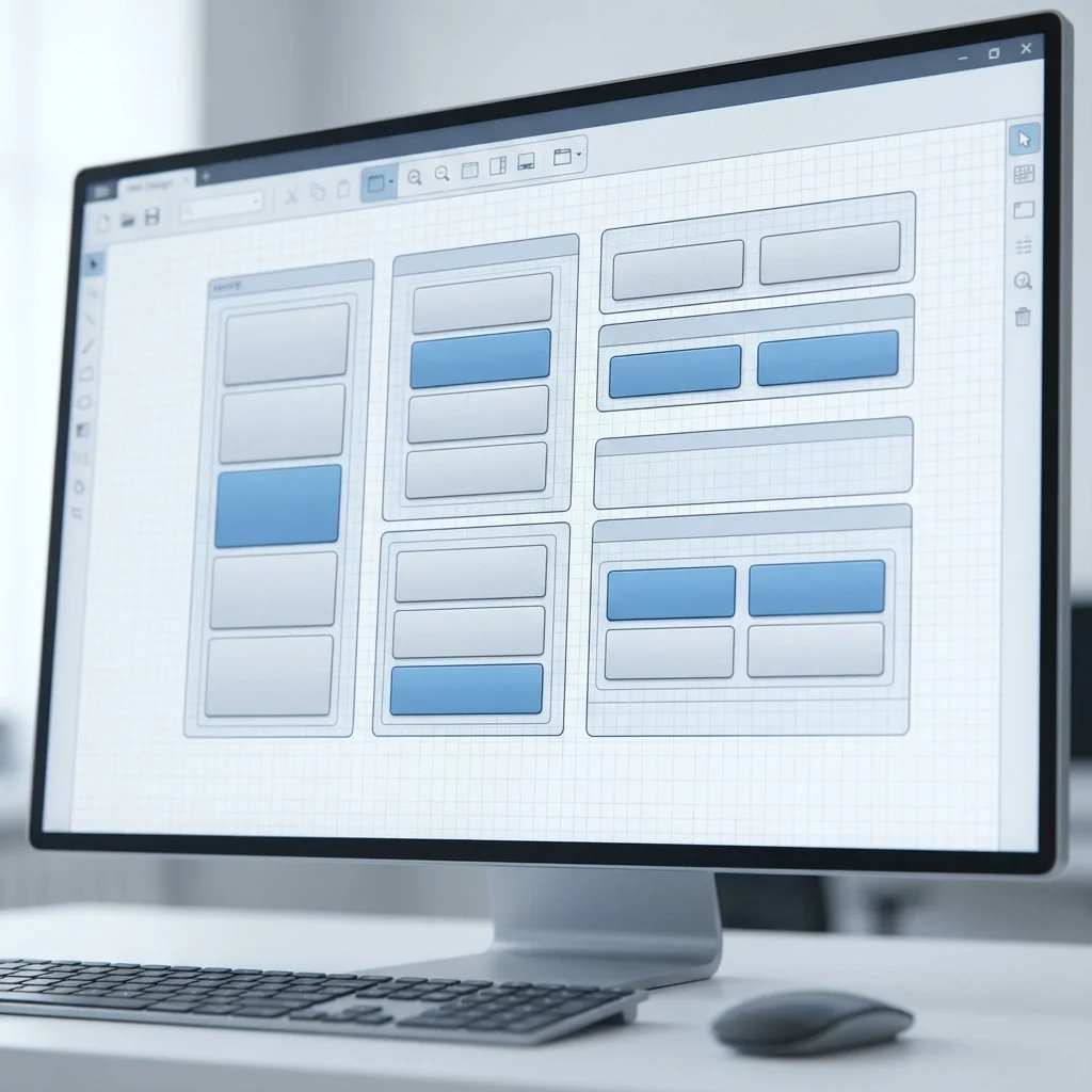 FactoryTalk Optix 속성 패널에서 컴포넌트 이름과 속성이 표시된 화면. 생성된 UI 컴포넌트의 설정 정보를 보여줌.