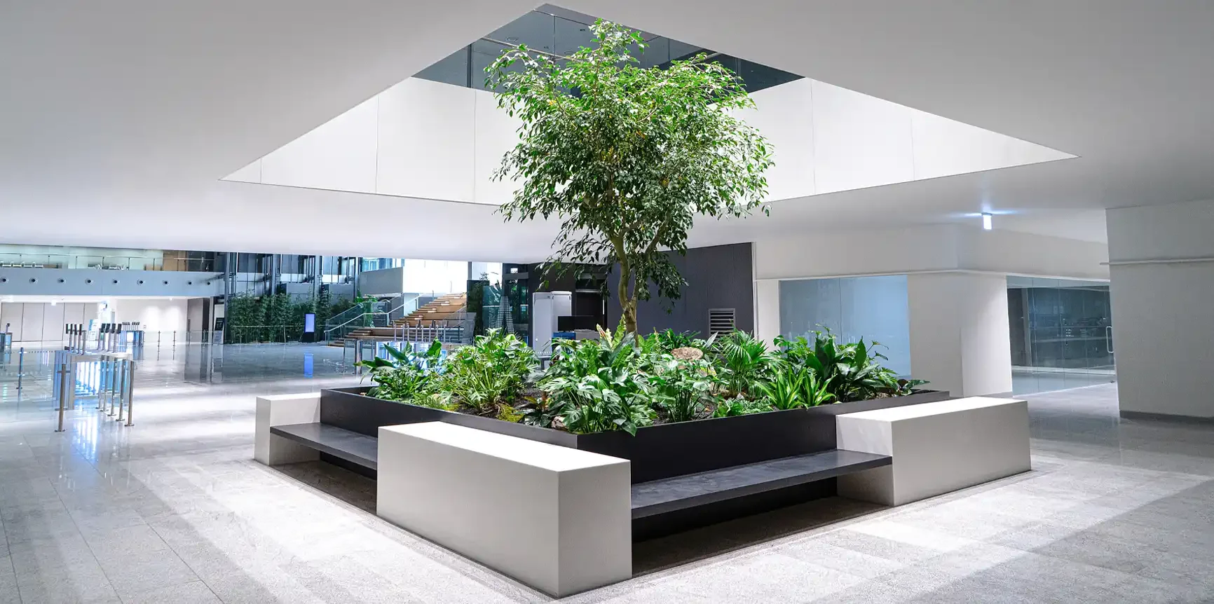 실제 설치된 조경디자인 결과물